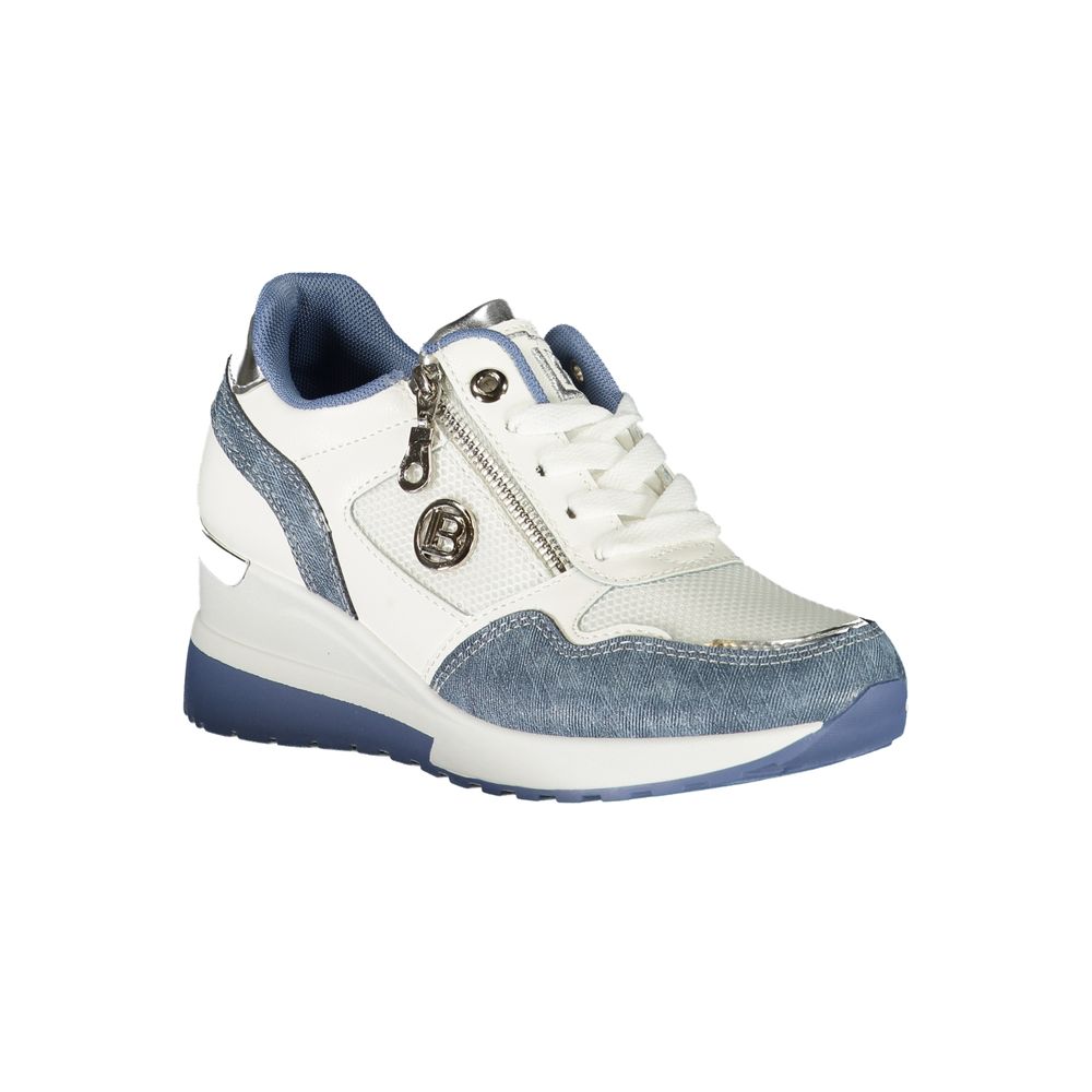 Laura Biagiotti Blaue Synthetik Damen Sneaker