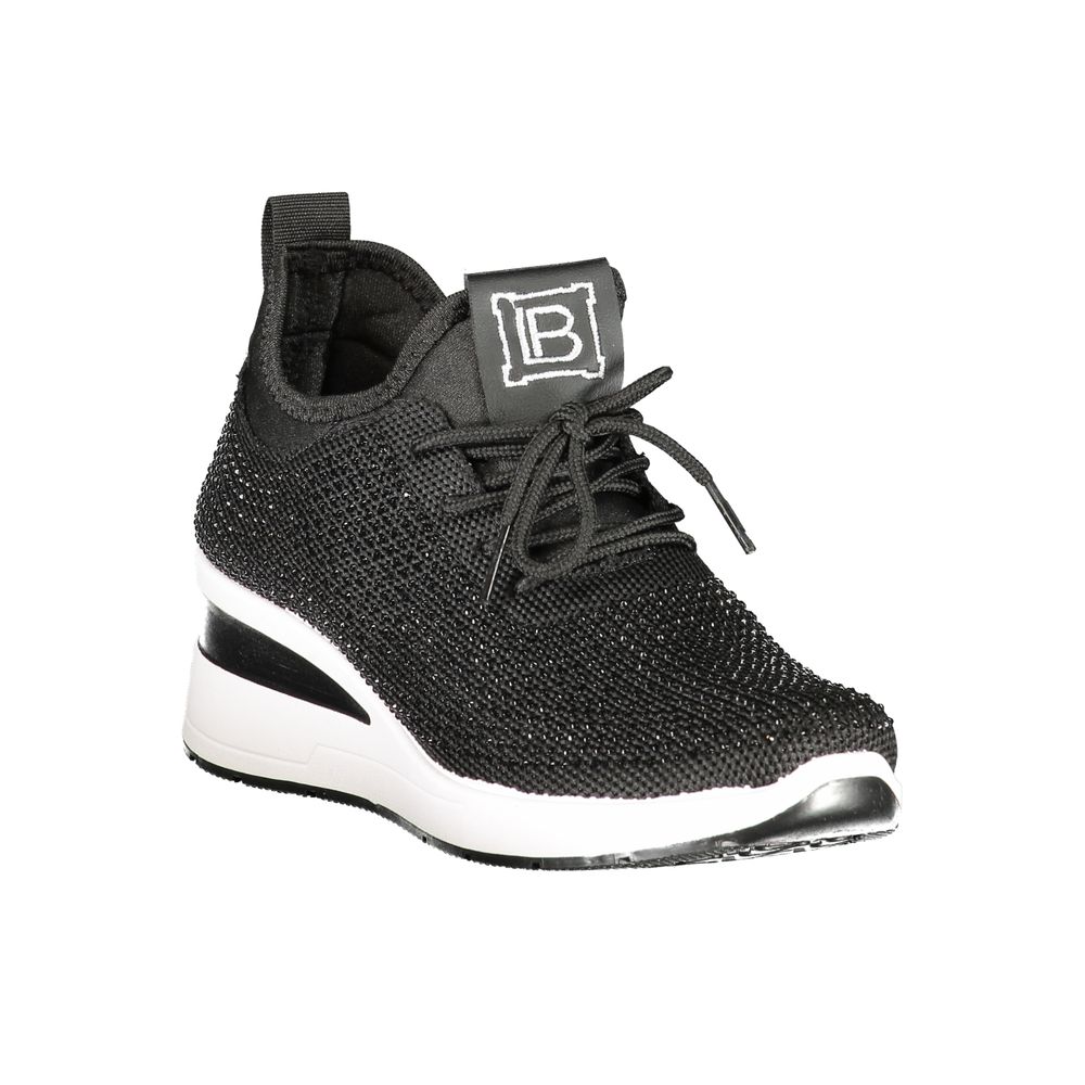 Laura Biagiotti Schwarzer Polyester Damen Sneaker