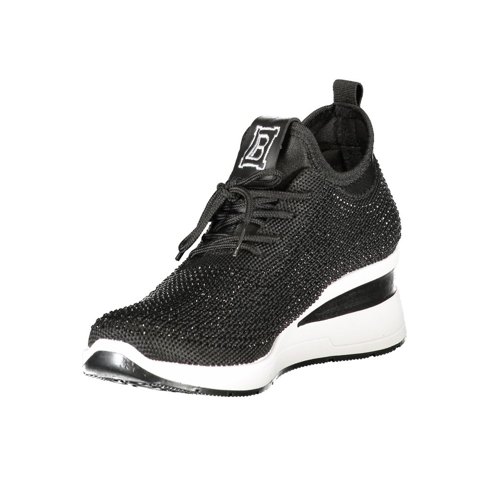 Laura Biagiotti Schwarzer Polyester Damen Sneaker