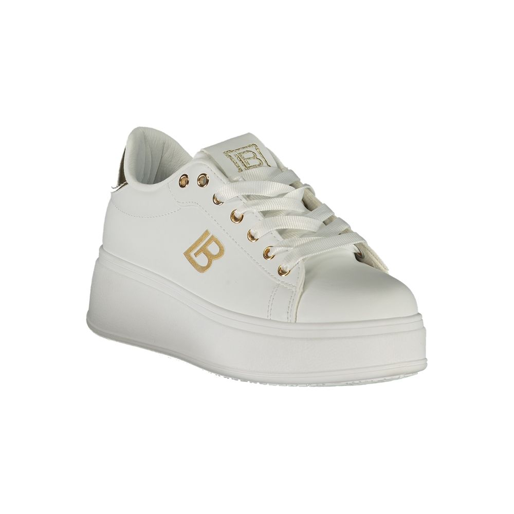 Laura Biagiotti Weiße Synthetik Damen Sneaker