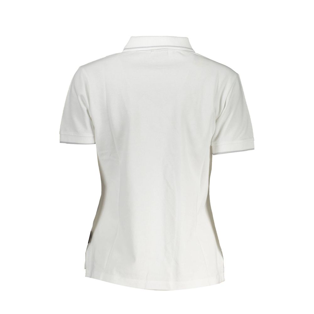 Polo Napapijri blanc en coton pour femme