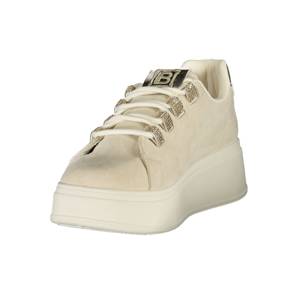 Laura Biagiotti Beige Polyester Damen Sneaker