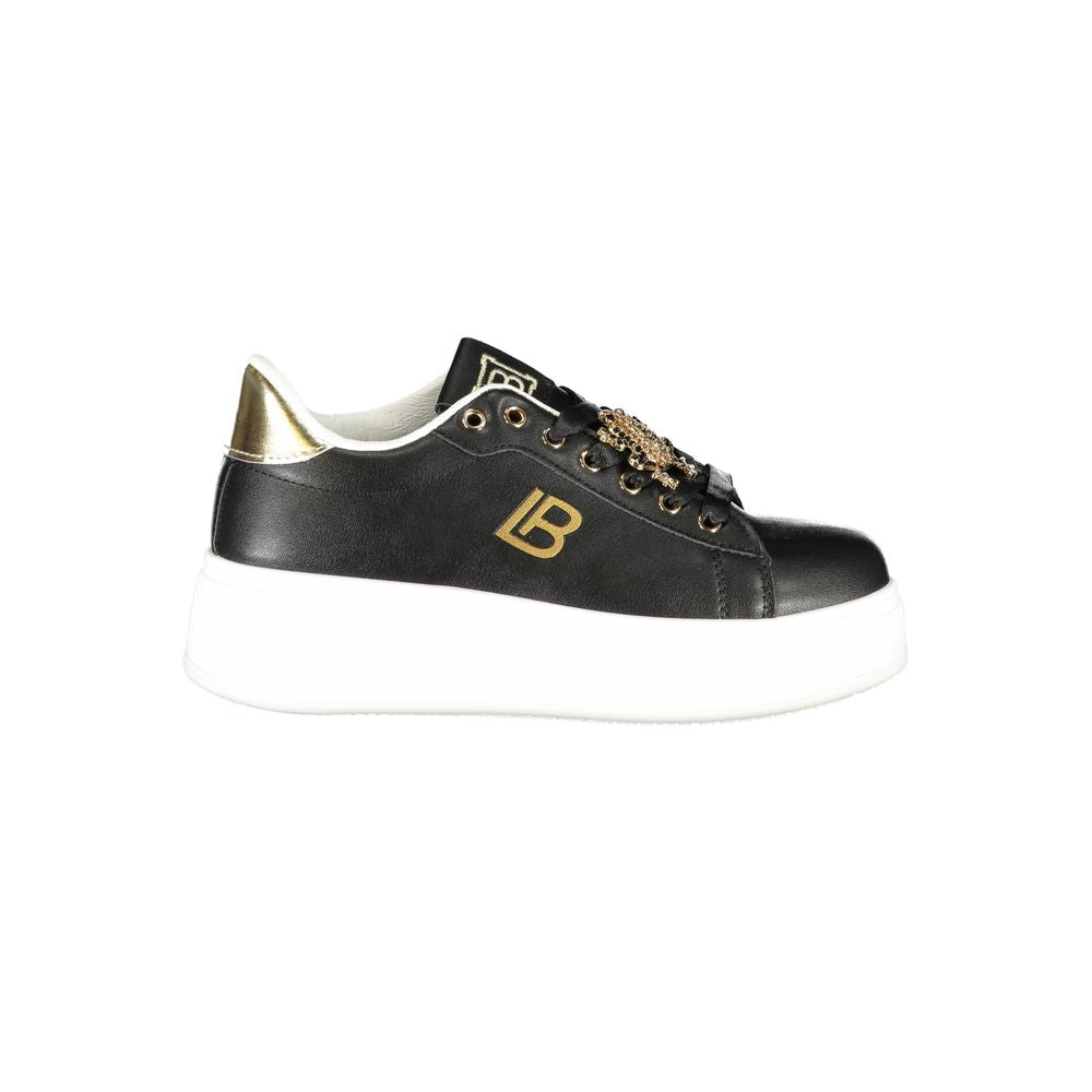 Laura Biagiotti Schwarze Synthetik-Damen-Sneaker