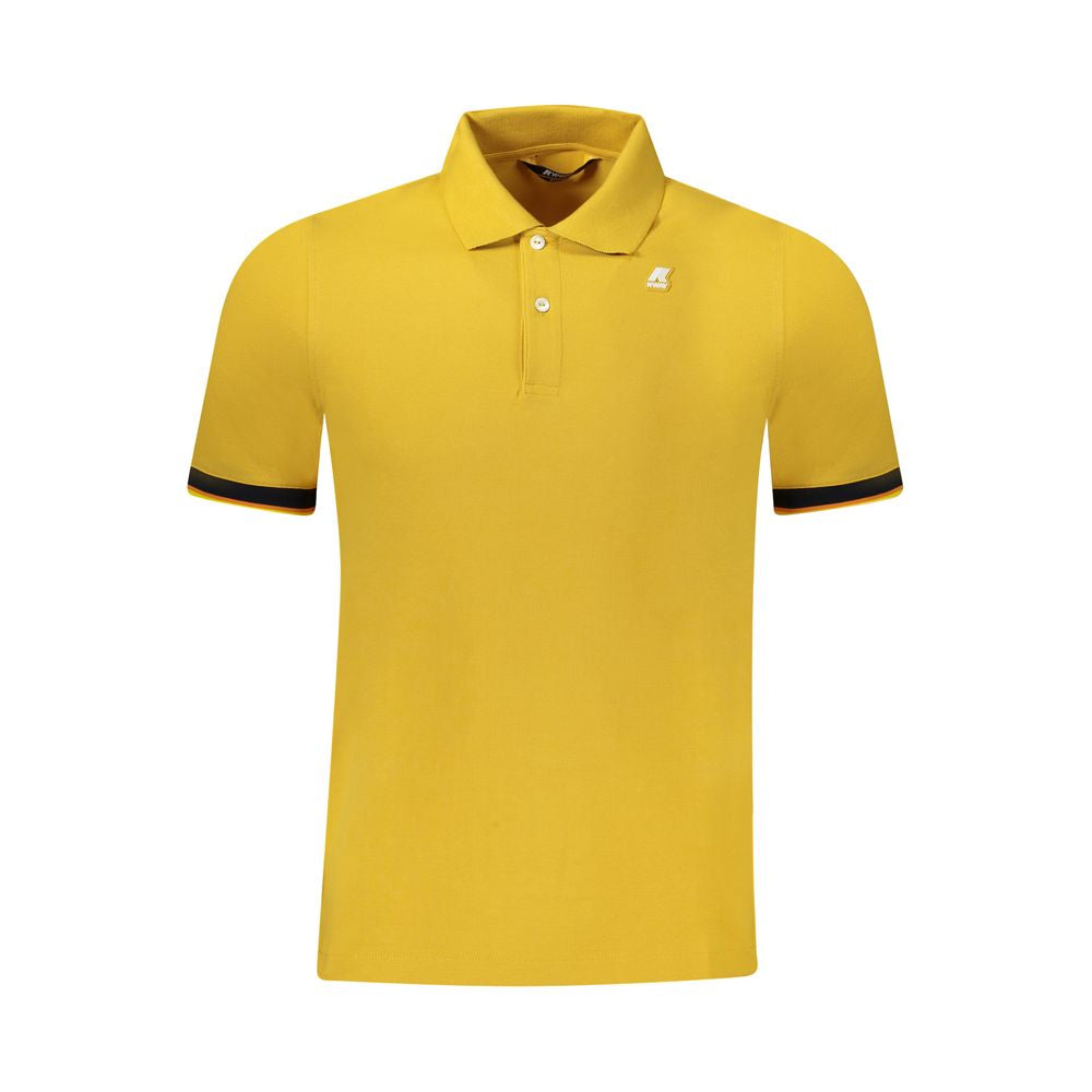 Polo K-WAY en coton jaune pour homme