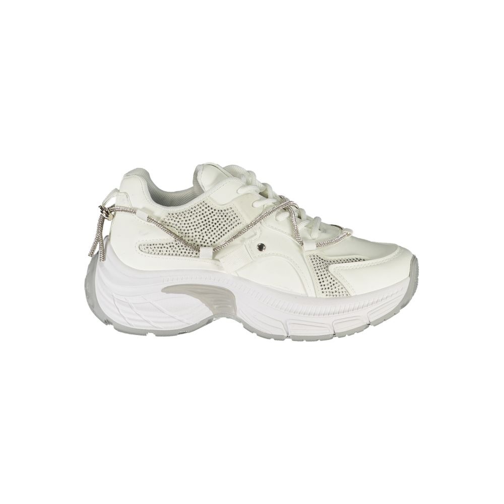 Laura Biagiotti Weiße Polyester Damen Sneaker