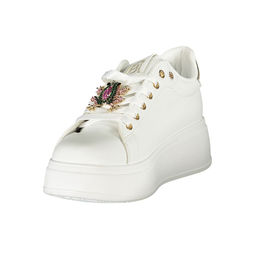 Laura Biagiotti Weiße Synthetik Damen Sneaker