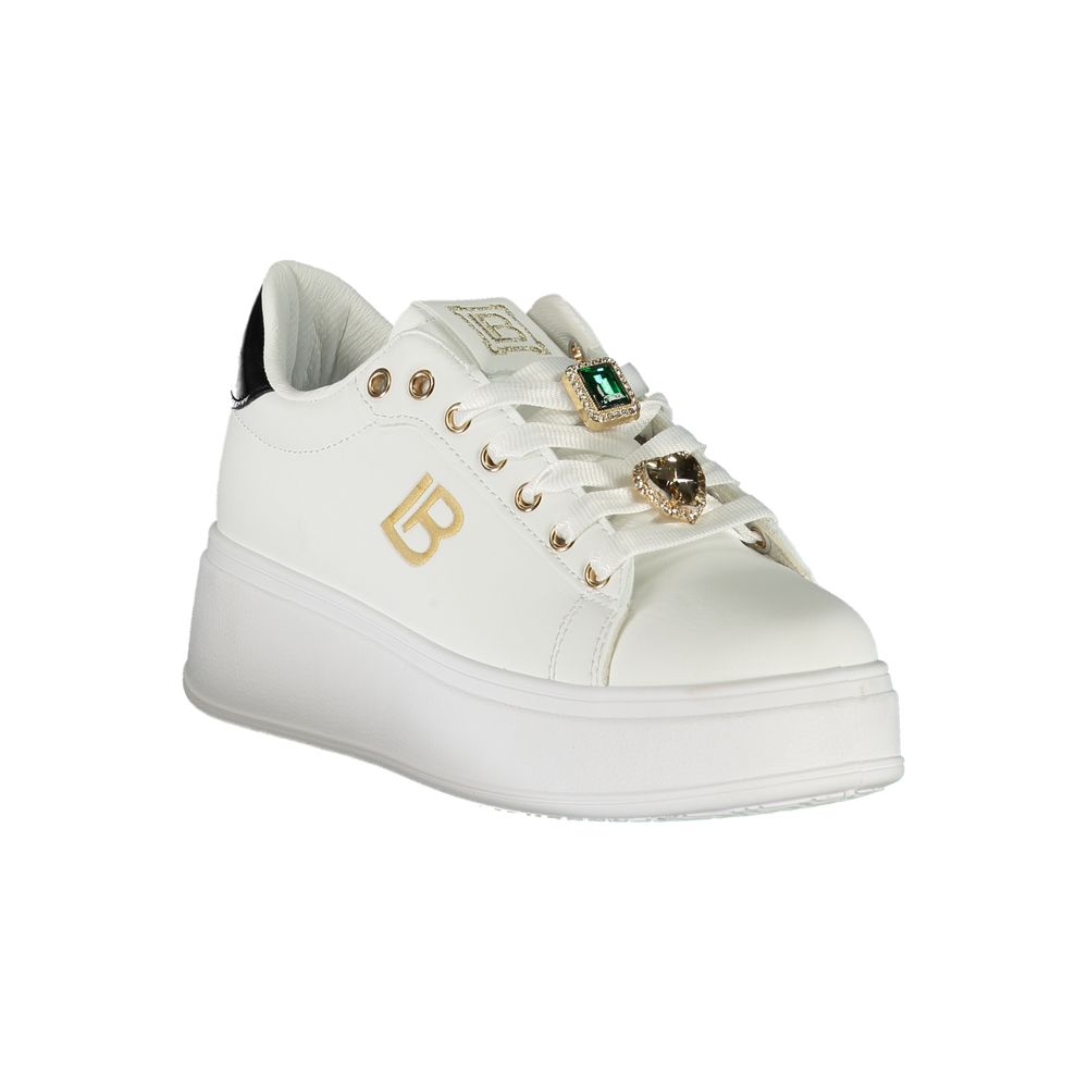 Laura Biagiotti Weiße Synthetik Damen Sneaker