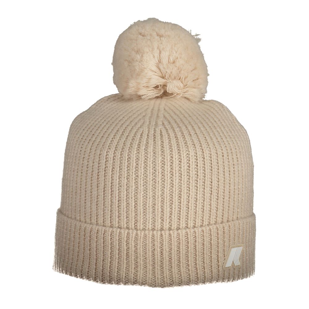Bonnet K-WAY en laine rose pour femme
