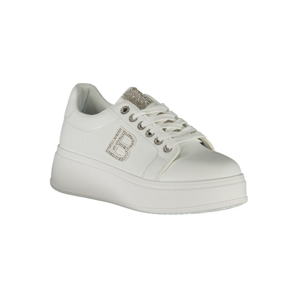 Laura Biagiotti Weiße Polyester Damen Sneaker