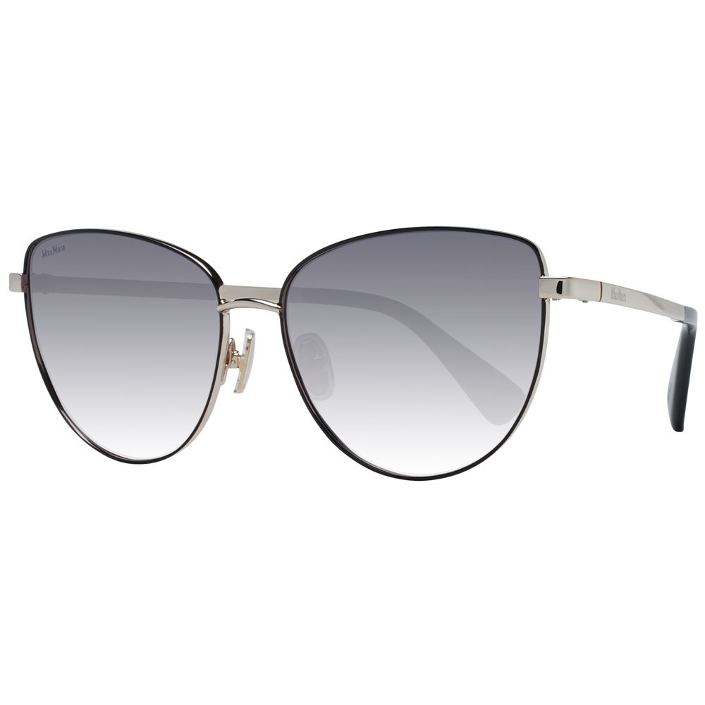 Lunettes de soleil dorées pour femmes Max Mara