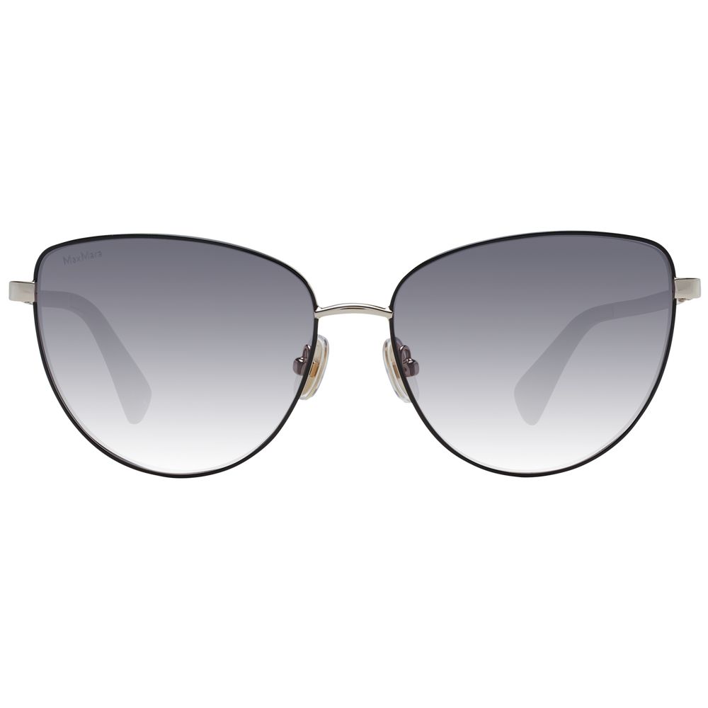 Lunettes de soleil dorées pour femmes Max Mara