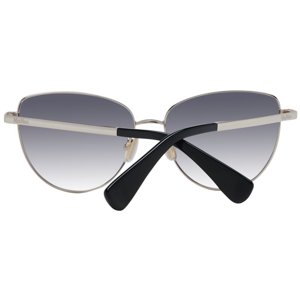 Lunettes de soleil dorées pour femmes Max Mara