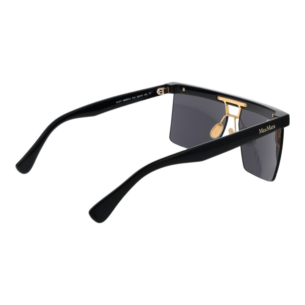 Lunettes de soleil noires pour femmes Max Mara