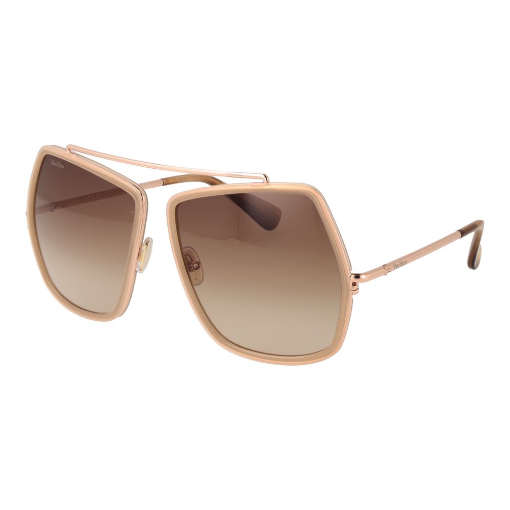 Lunettes de soleil beiges pour femmes Max Mara