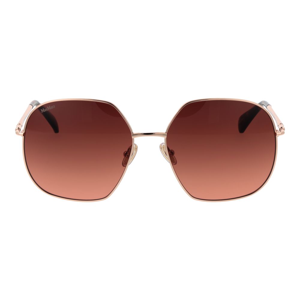 Lunettes de soleil Max Mara pour femme en or rose