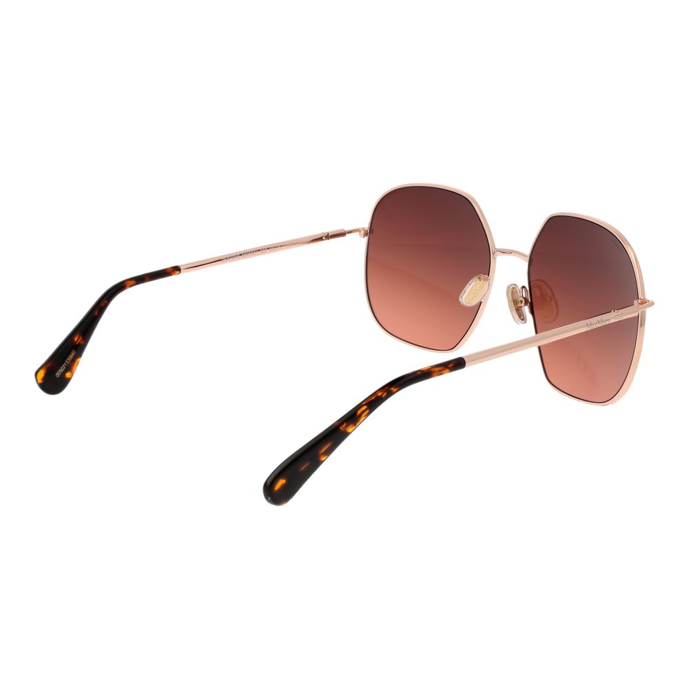 Lunettes de soleil Max Mara pour femme en or rose
