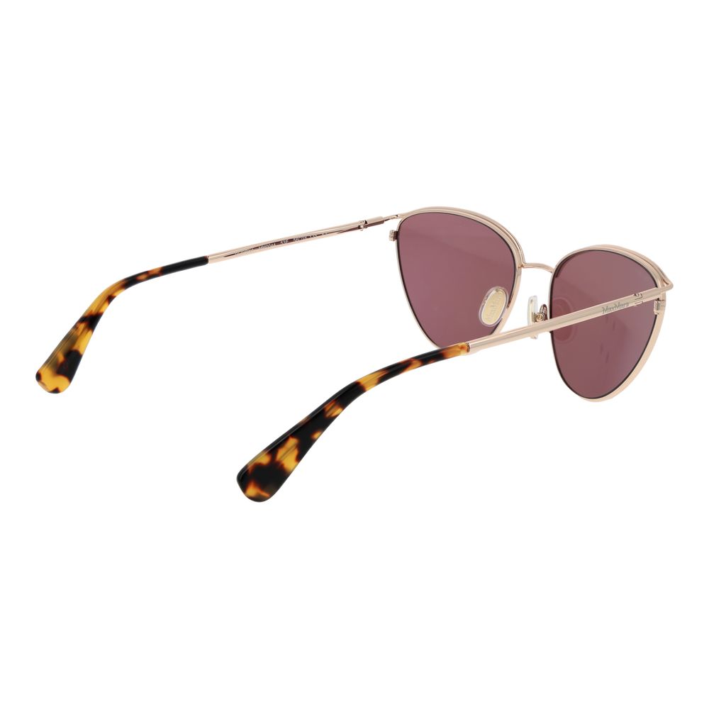 Lunettes de soleil dorées Max Mara pour femmes