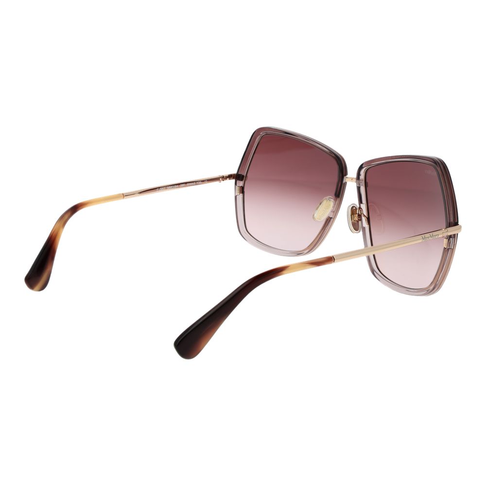 Lunettes de soleil dorées Max Mara pour femmes