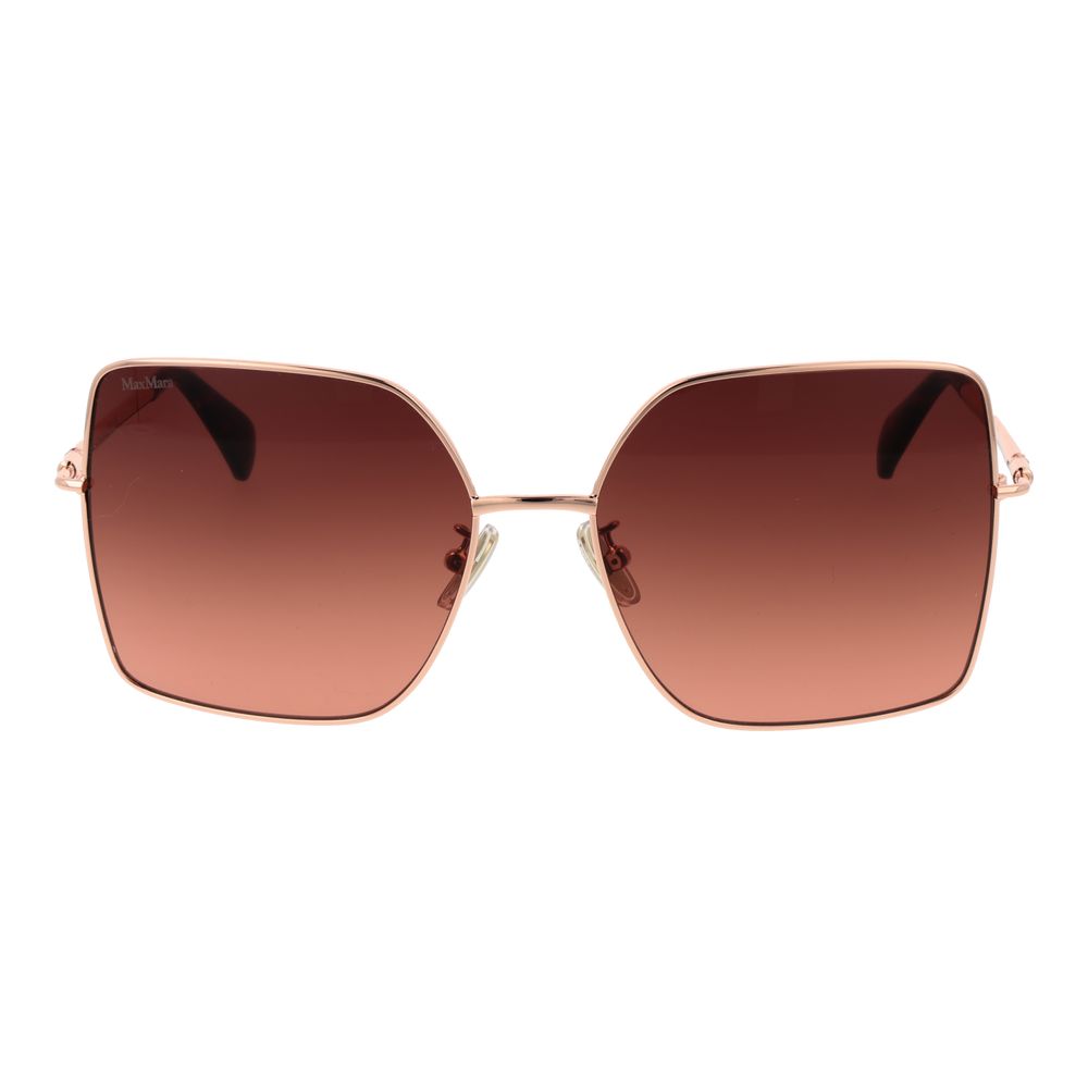 Lunettes de soleil Max Mara pour femme en or rose