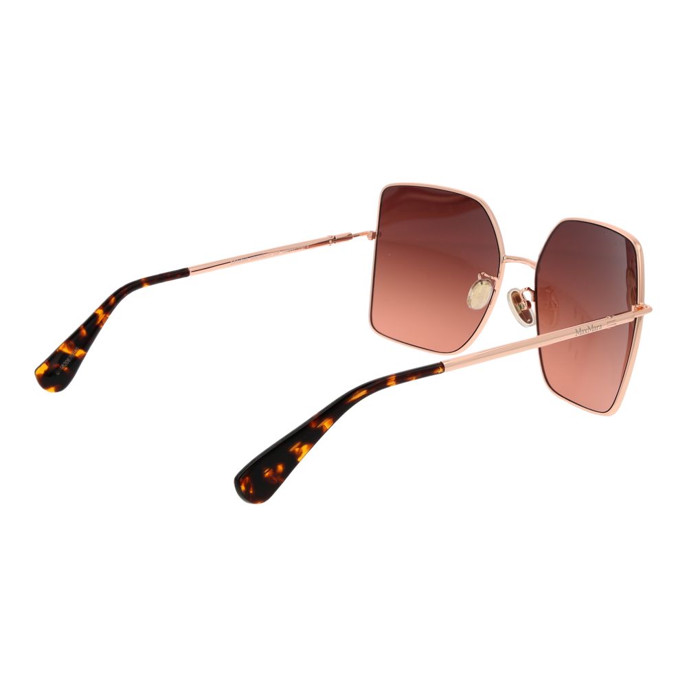 Lunettes de soleil Max Mara pour femme en or rose
