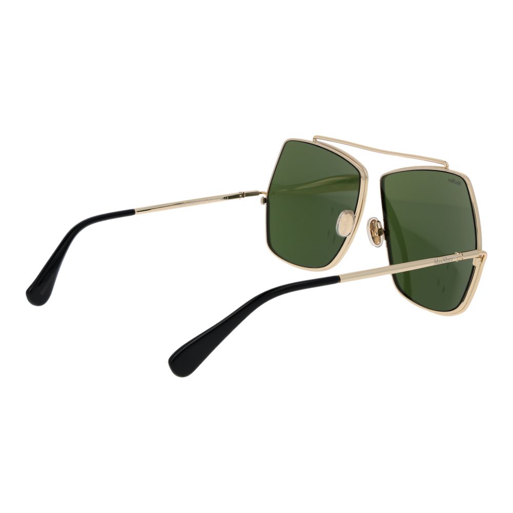 Lunettes de soleil dorées pour femmes Max Mara