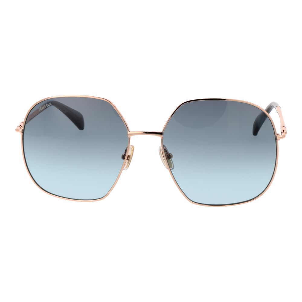Lunettes de soleil Max Mara pour femme en or rose