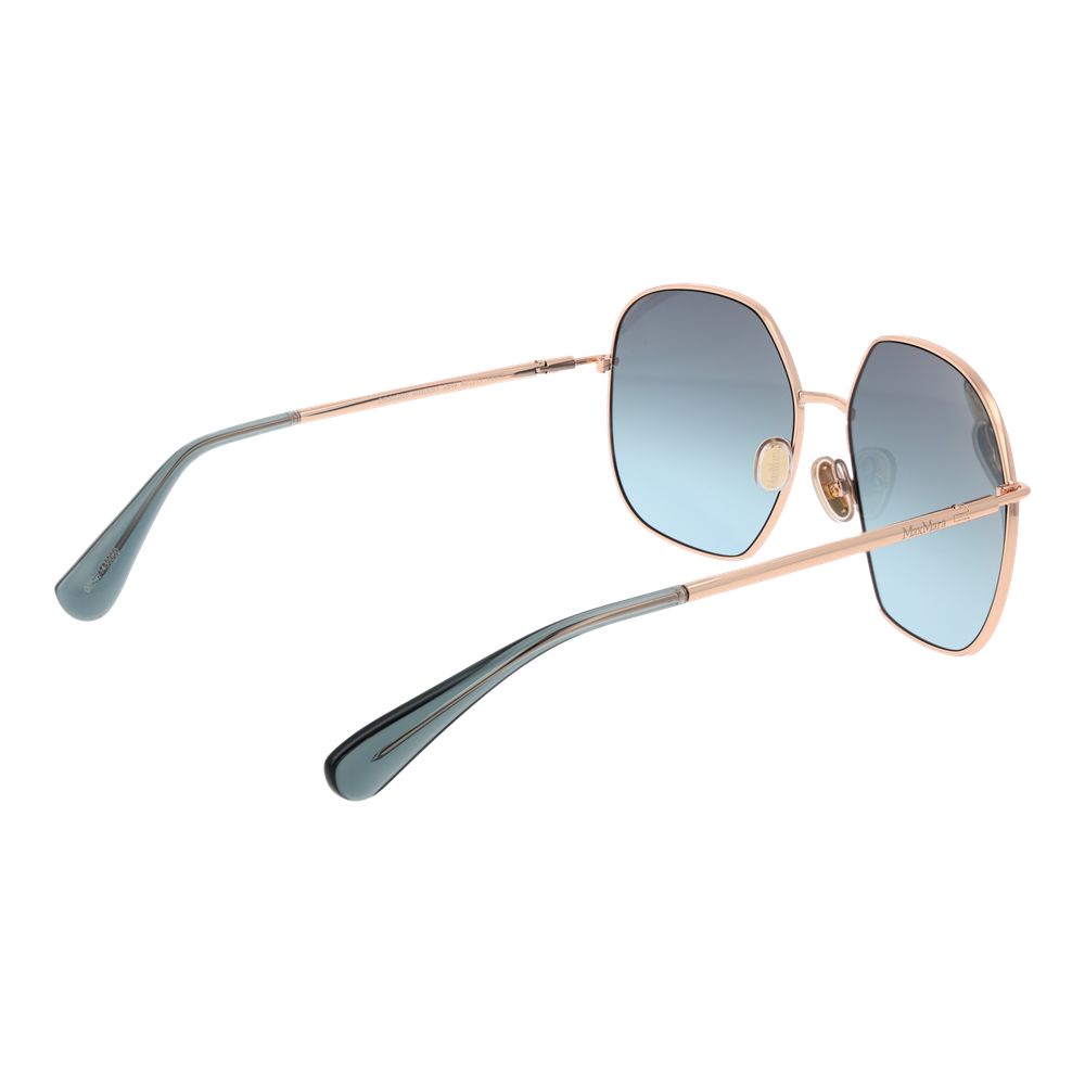 Lunettes de soleil Max Mara pour femme en or rose
