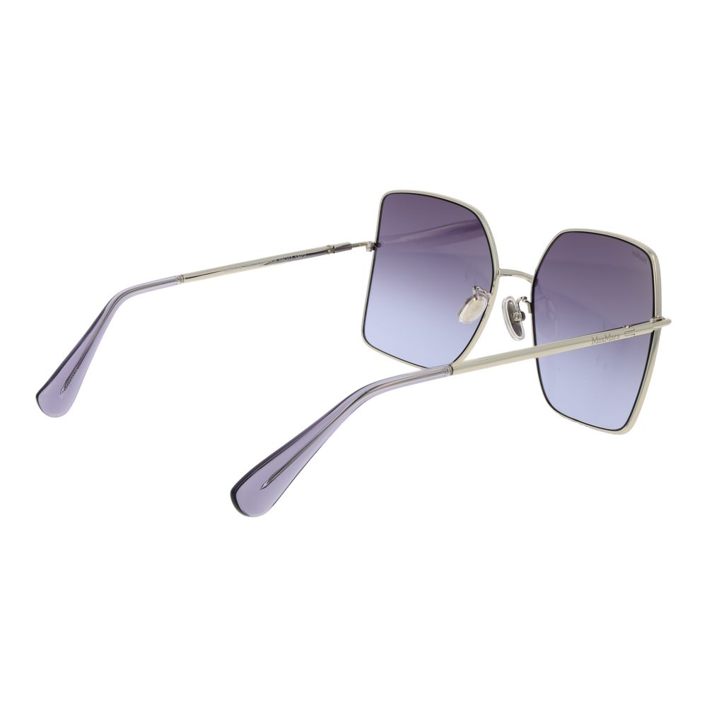 Lunettes de soleil argentées Max Mara pour femmes