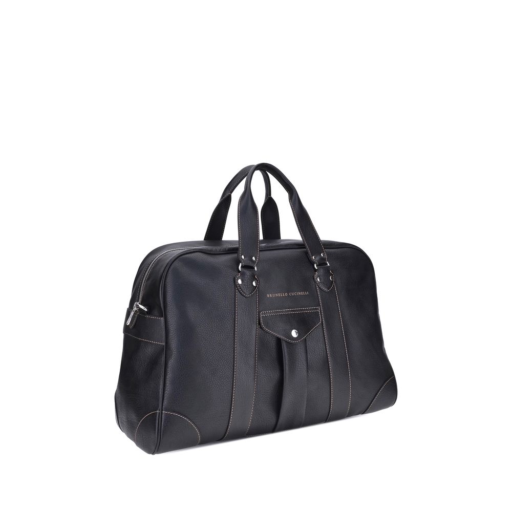 Brunello Cucinelli Reisetasche aus Leder
