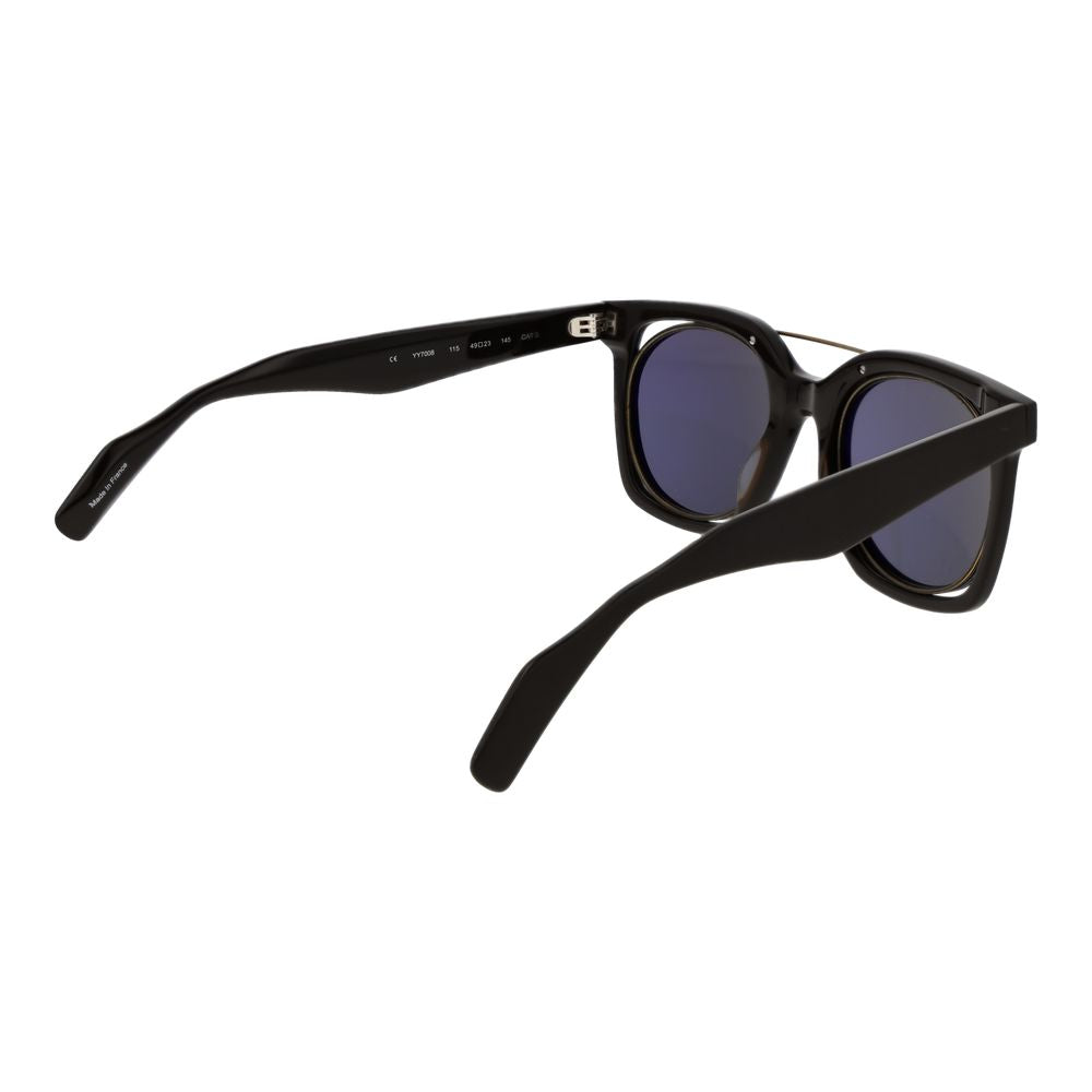 Yohji Yamamoto Braune Unisex-Sonnenbrille