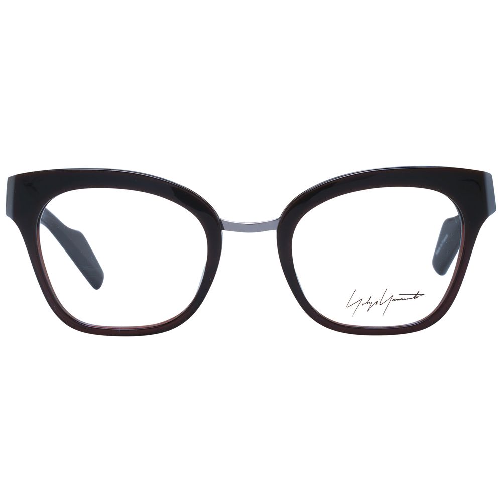 Yohji Yamamoto Braune optische Unisex-Rahmen