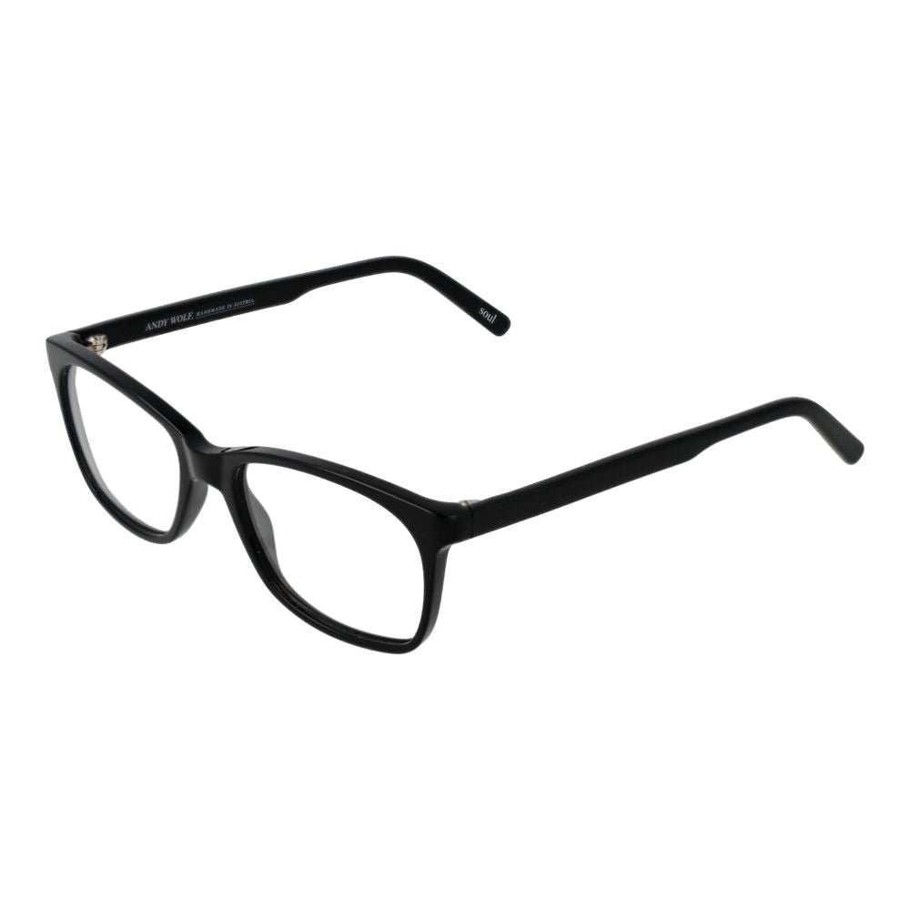Montures de lunettes de vue unicolores noires pour homme et femme de Andy Wolf