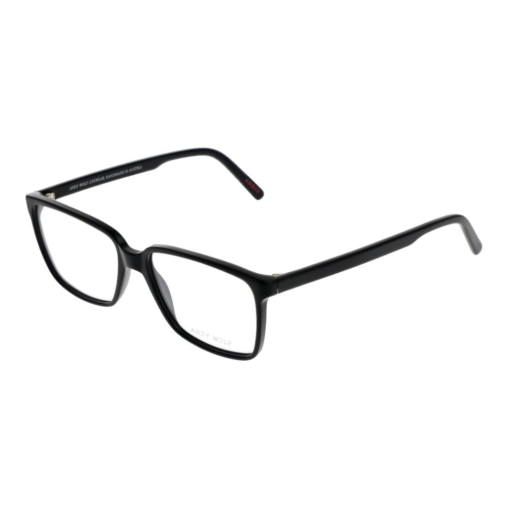 Montures de lunettes de vue unicolores noires pour homme et femme de Andy Wolf