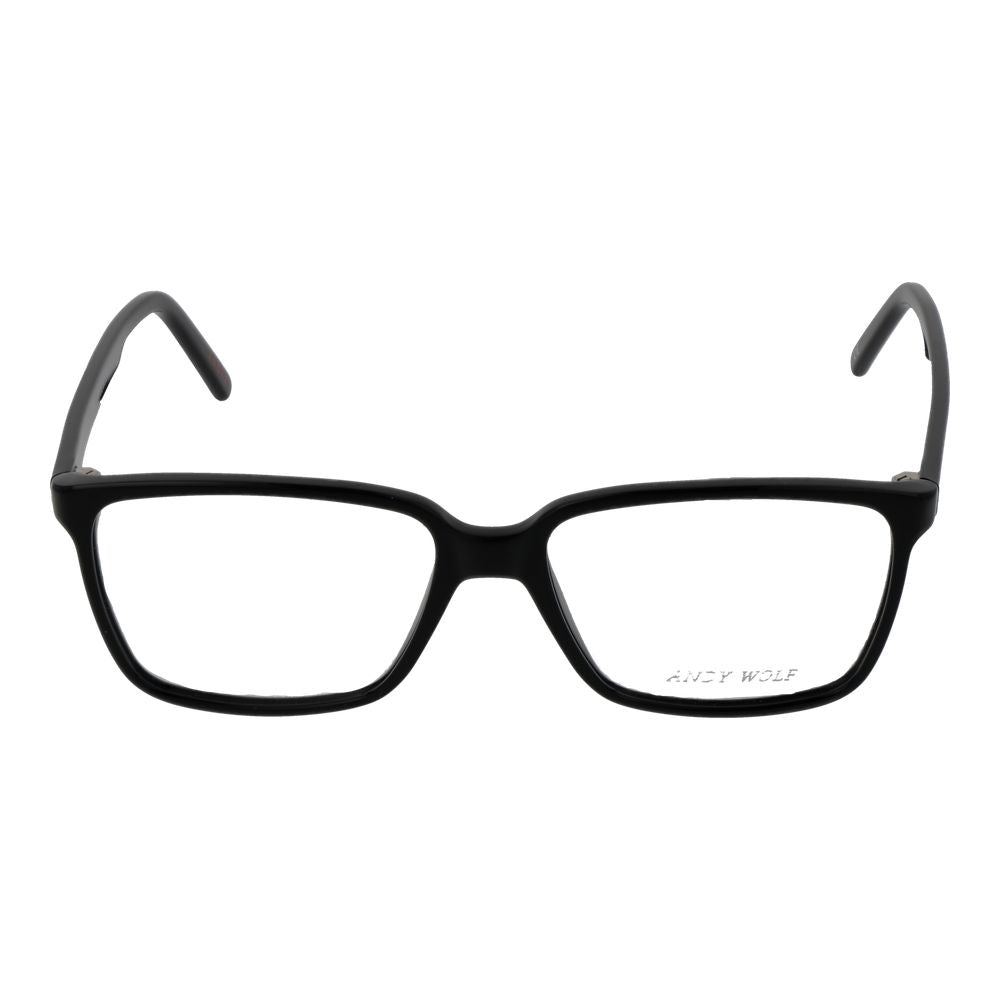 Montures de lunettes de vue unicolores noires pour homme et femme de Andy Wolf