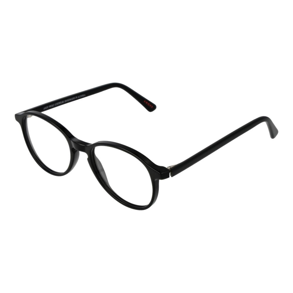Montures de lunettes de vue unicolores noires pour homme et femme de Andy Wolf