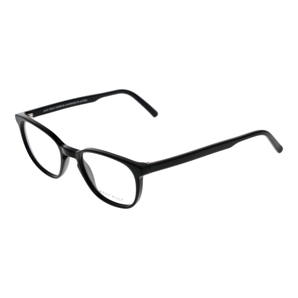 Montures de lunettes de vue unicolores noires pour homme et femme de Andy Wolf