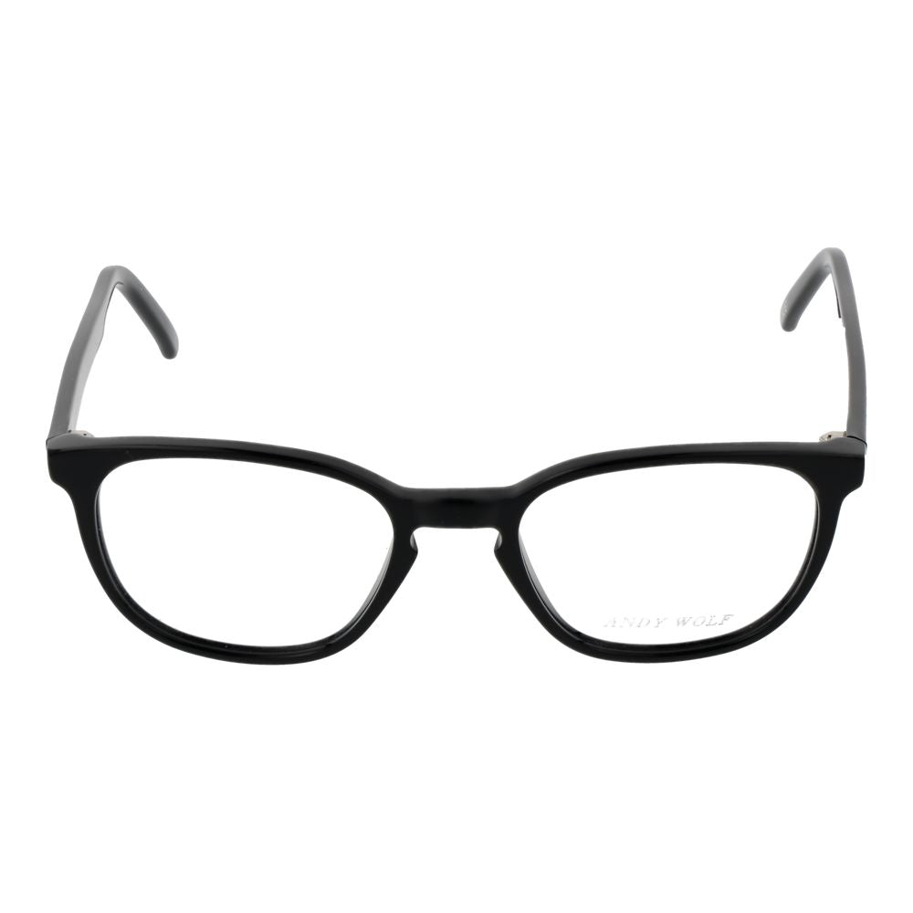 Montures de lunettes de vue unicolores noires pour homme et femme de Andy Wolf