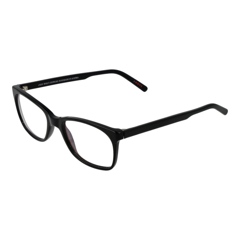 Montures de lunettes de vue unicolores noires pour homme et femme de Andy Wolf