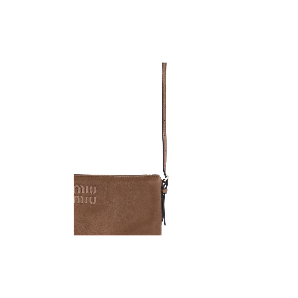Pochette en cuir Miu Miu