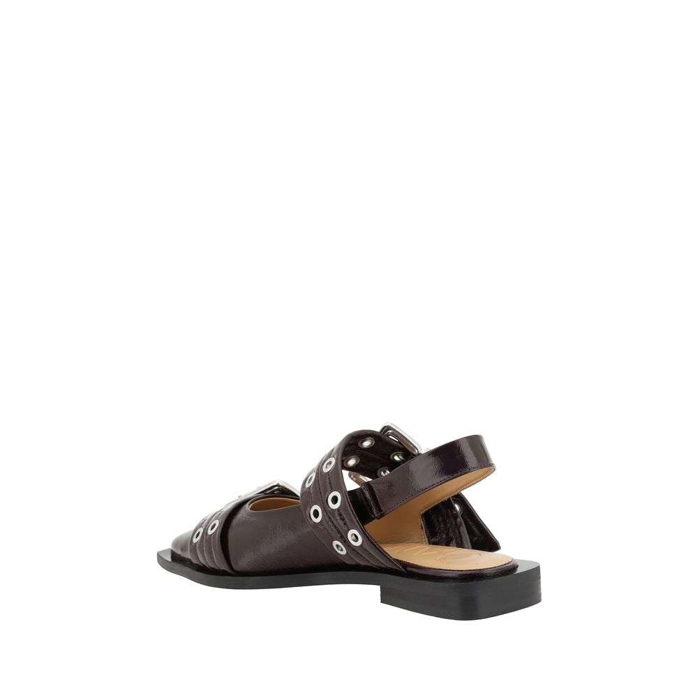 Ballerines à boucle Ganni