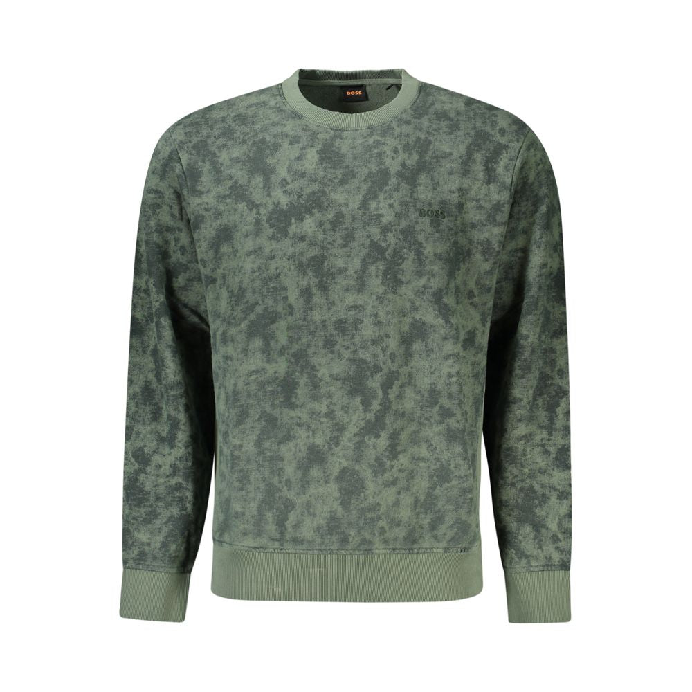 Pull en coton vert Hugo Boss