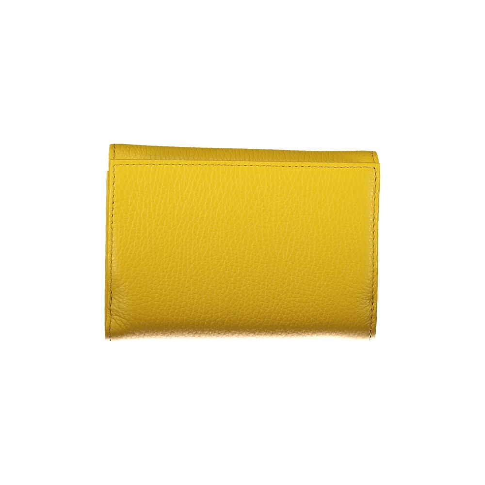 Coccinelle Gelbe Lederbrieftasche