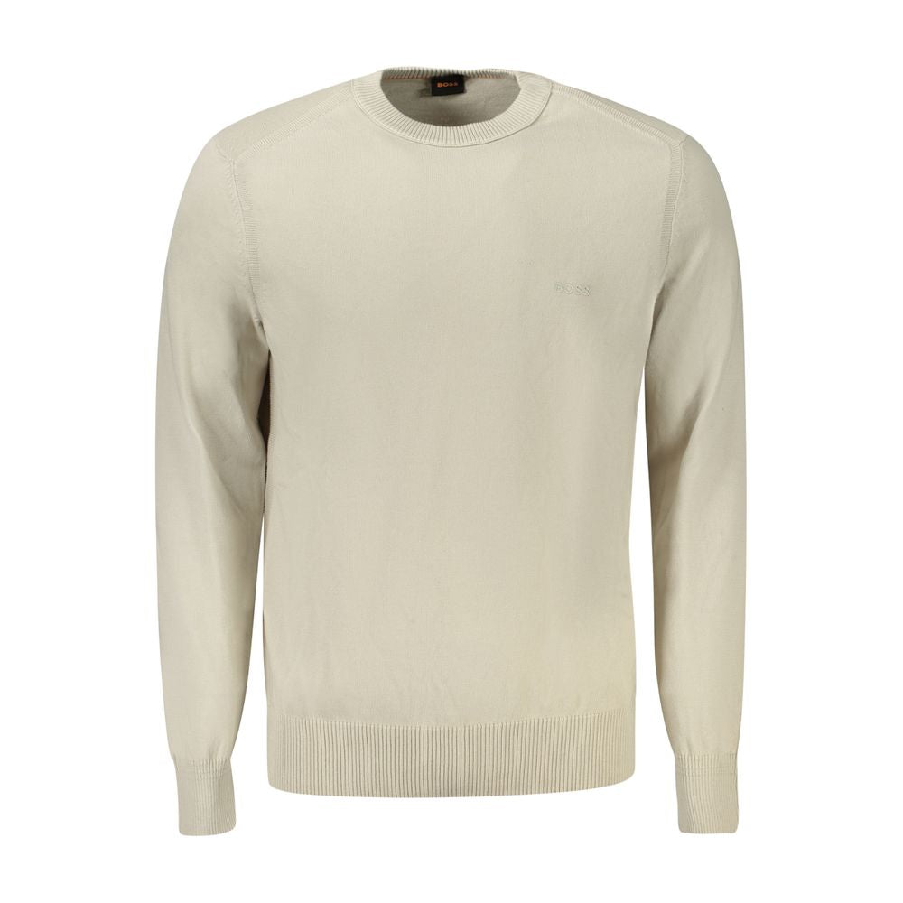 Pull en coton beige Hugo Boss