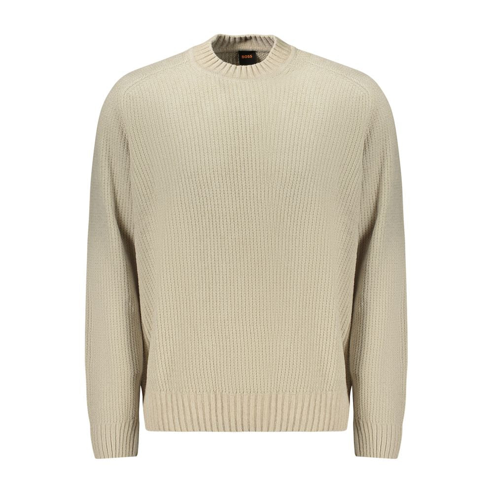 Pull en coton beige Hugo Boss