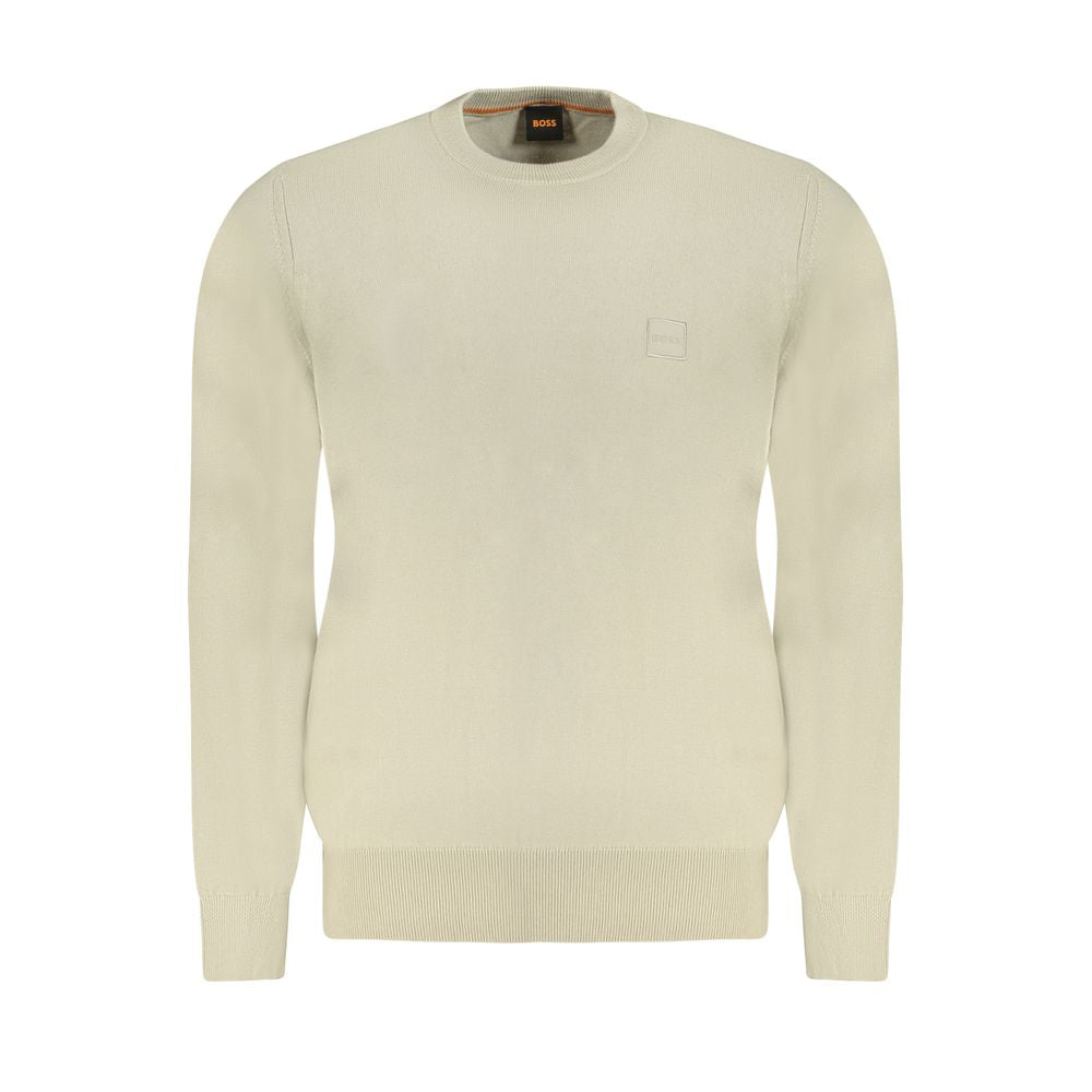 Pull en coton beige Hugo Boss