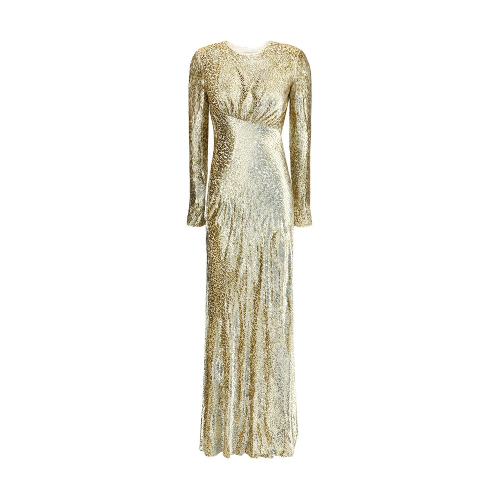 Robe longue en fil d'or Self-Portrait