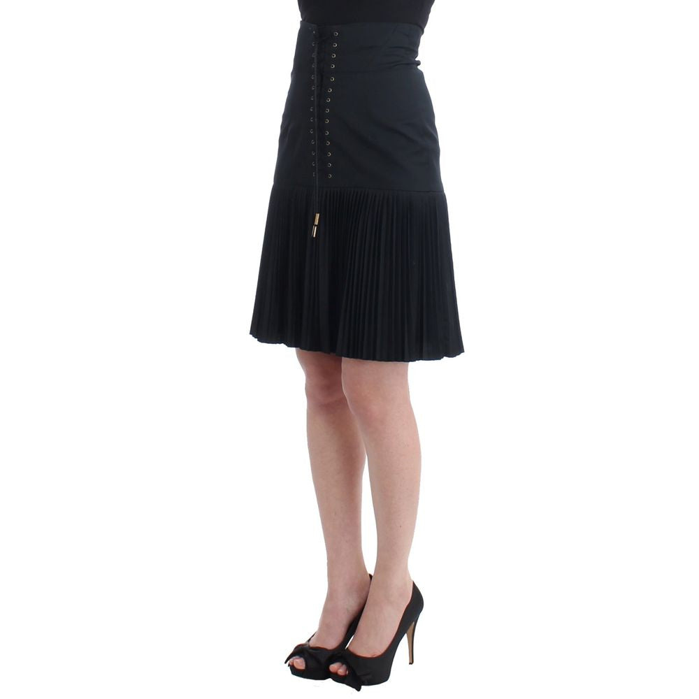 Jupe en laine noire Roberto Cavalli