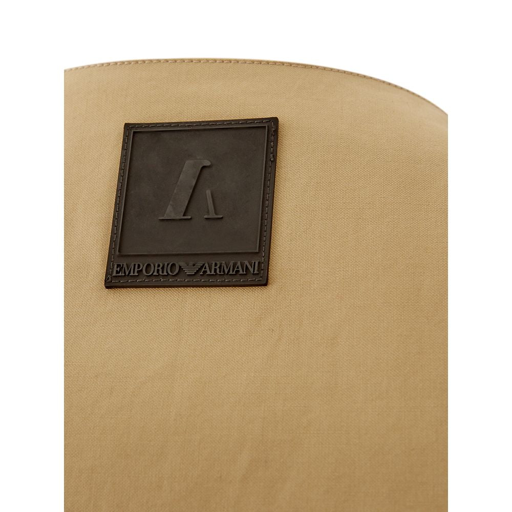 Pull en coton marron Emporio Armani