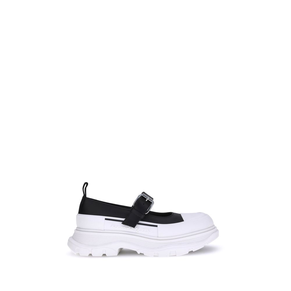 Alexander McQueen Sneakers aus Leder und Gummi