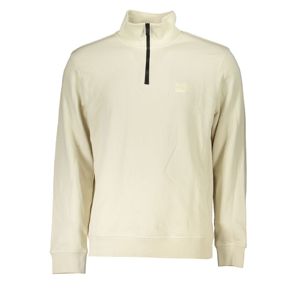 Pull en coton beige Hugo Boss